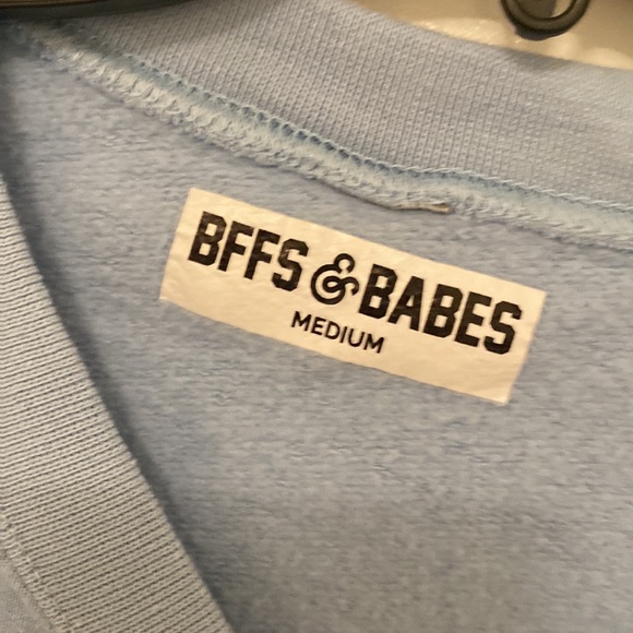 BFFs and Babes | Love You More Cropped Sweater in Baby Blue - Picture 2 of 2